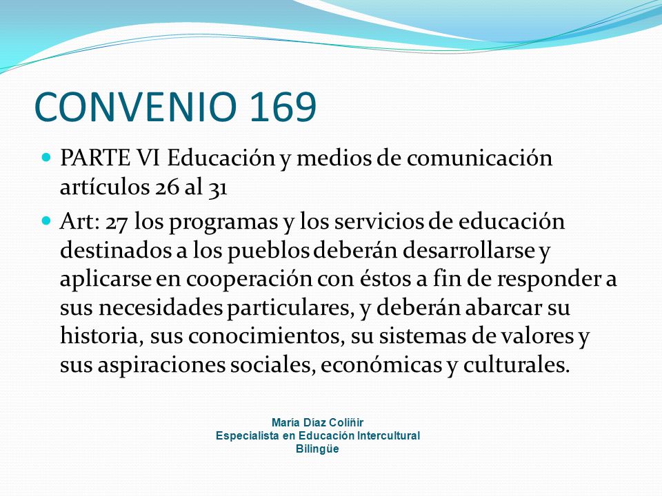 Especialista en Educación Intercultural Bilingüe