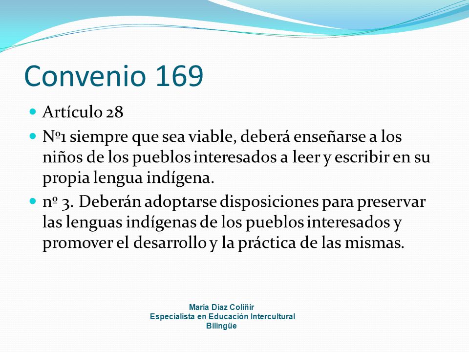 Especialista en Educación Intercultural Bilingüe