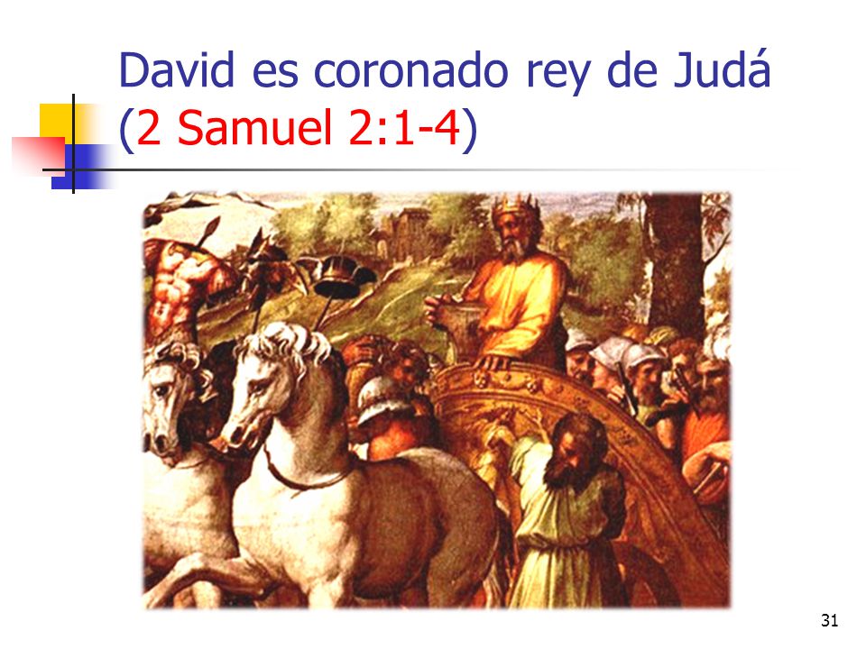 David es coronado rey de Judá (2 Samuel 2:1-4)