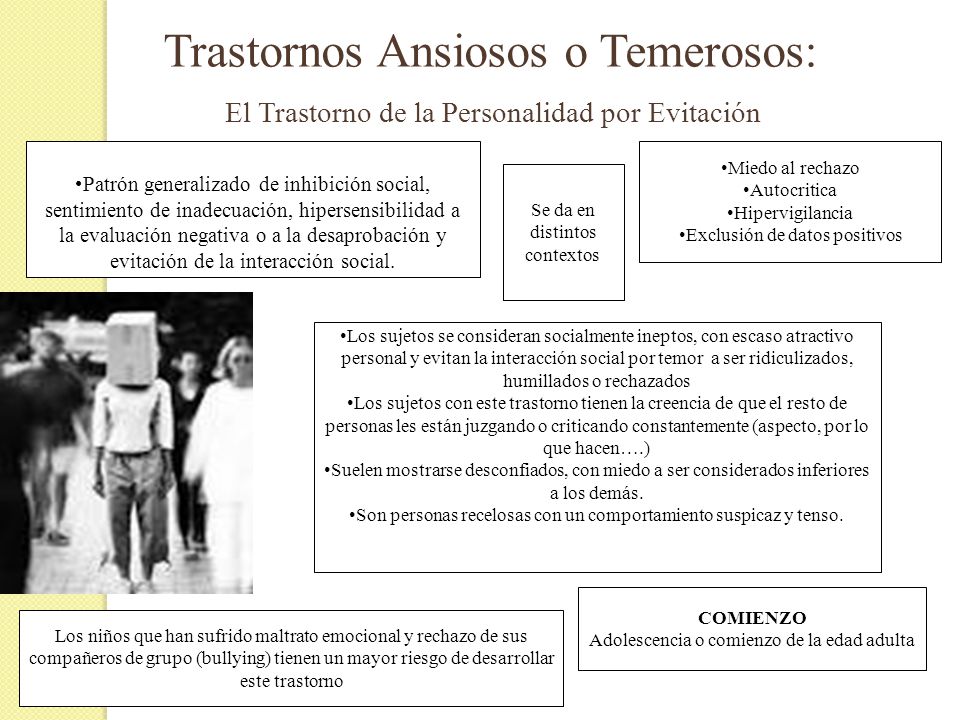 Trastornos Ansiosos o Temerosos: El Trastorno de la Personalidad por Evitación