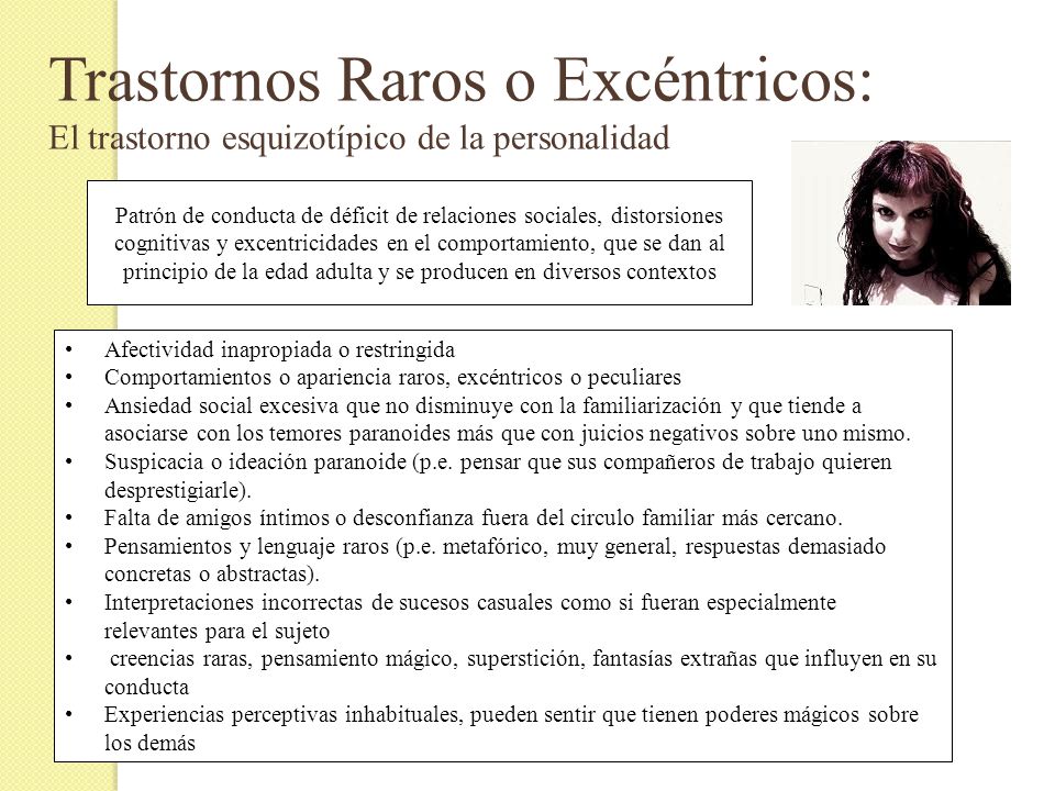 Patrón de conducta de déficit de relaciones sociales, distorsiones