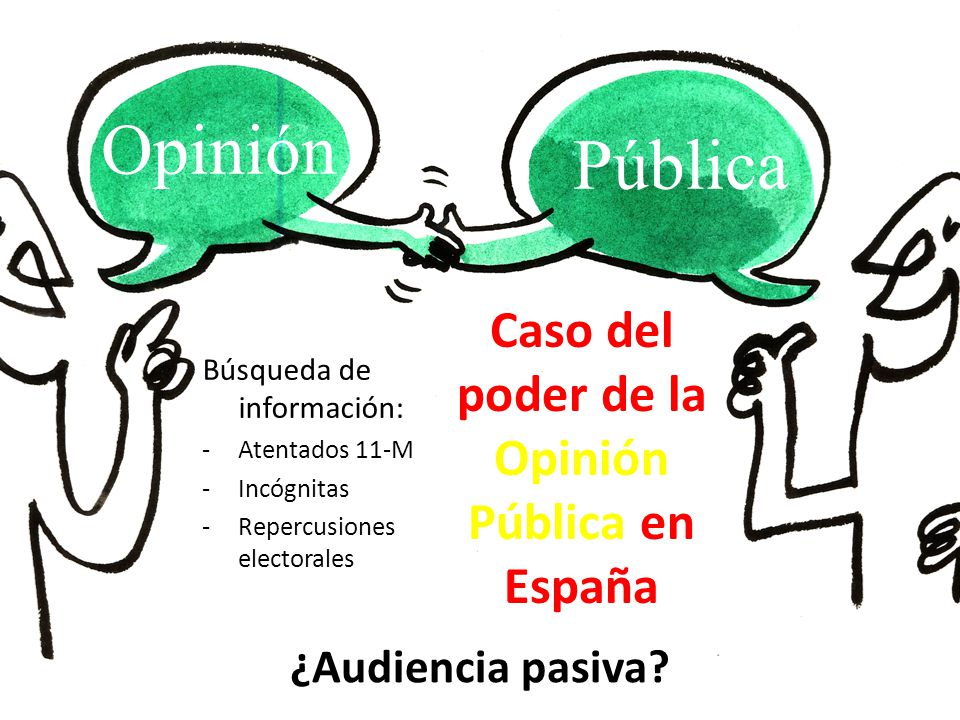 Caso del poder de la Opinión Pública en España