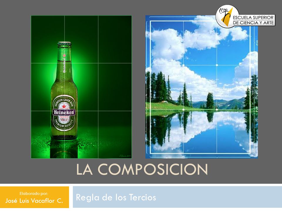LA COMPOSICION Regla de los Tercios José Luis Vacaflor C.