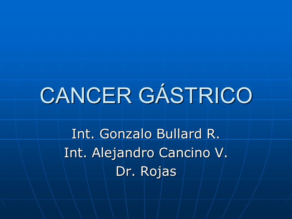 Int. Gonzalo Bullard R. Int. Alejandro Cancino V. Dr. Rojas