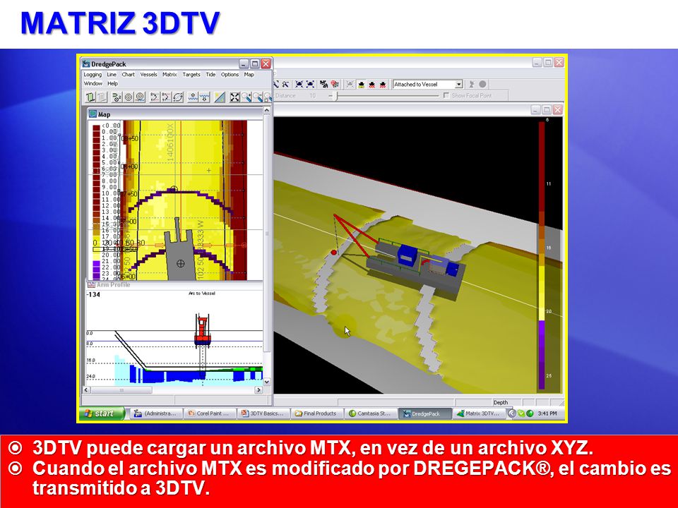 MATRIZ 3DTV 3DTV puede cargar un archivo MTX, en vez de un archivo XYZ.
