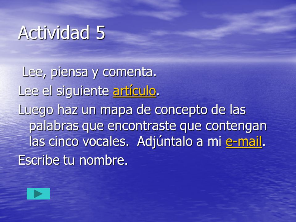 Actividad 5 Lee, piensa y comenta. Lee el siguiente artículo.