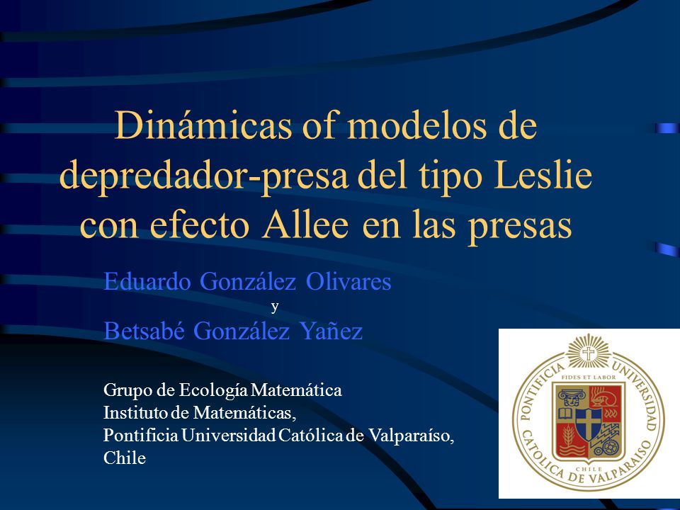 Dinámicas of modelos de depredador-presa del tipo Leslie con efecto Allee en las presas