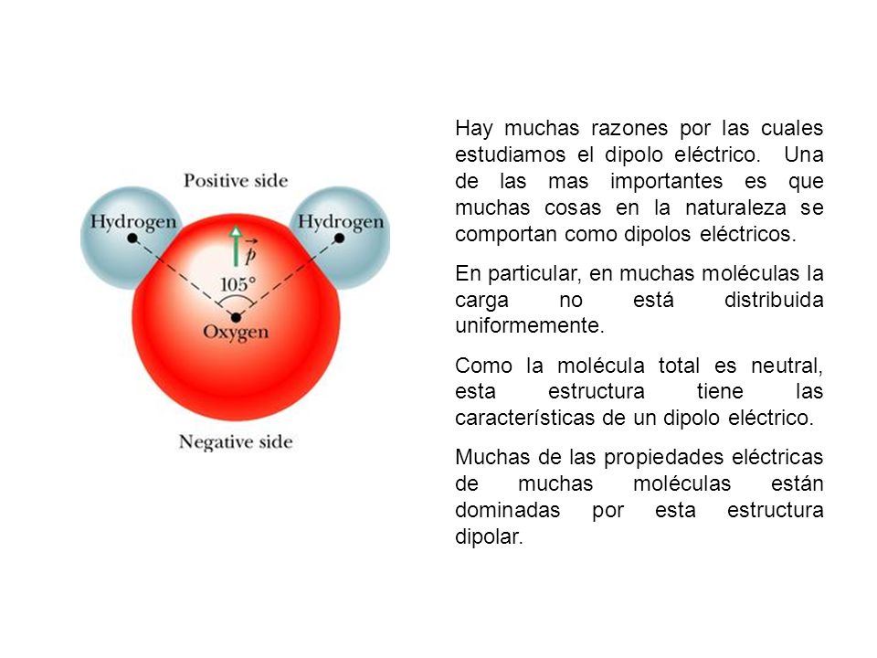Hay muchas razones por las cuales estudiamos el dipolo eléctrico