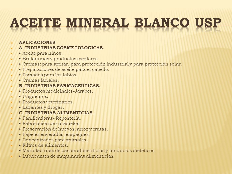 ACEITE MINERAL BLANCO