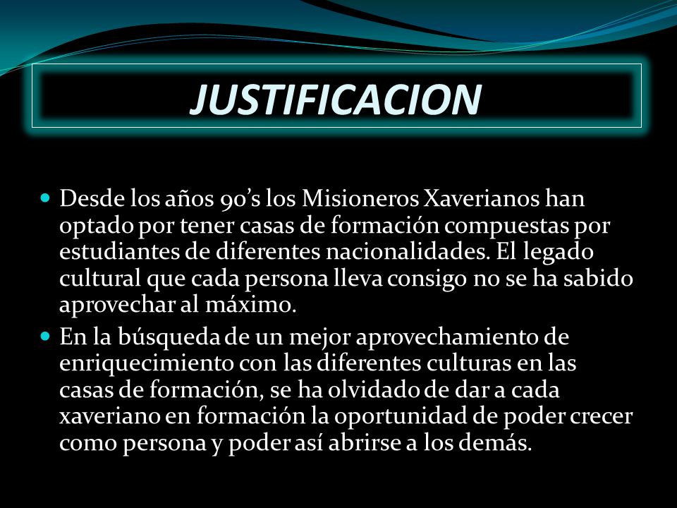 JUSTIFICACION