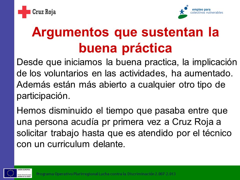 Argumentos que sustentan la buena práctica