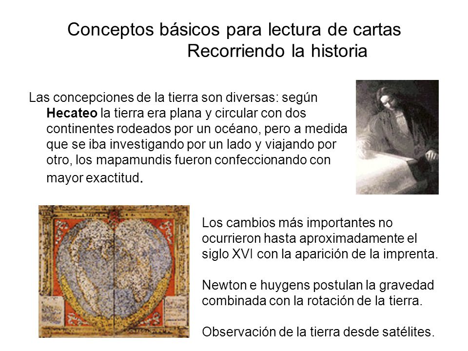 Conceptos básicos para lectura de cartas Recorriendo la historia