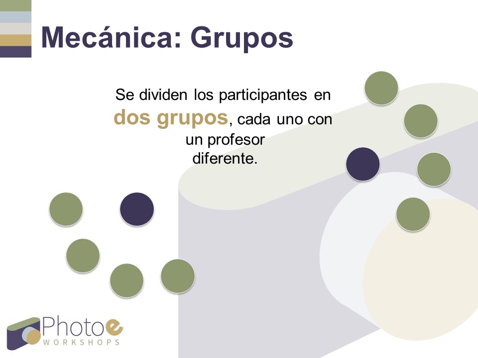 Mecánica: Grupos dos grupos, cada uno con un profesor