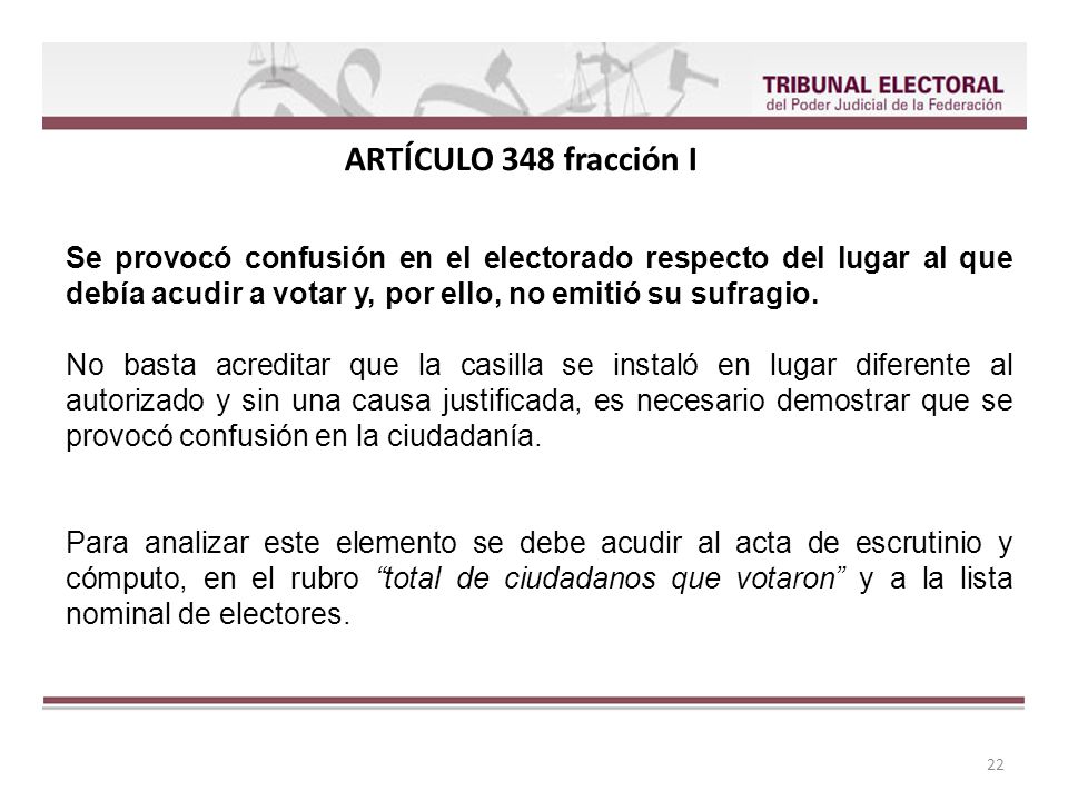Se provocó confusión en el electorado respecto del lugar al que debía acudir a votar y, por ello, no emitió su sufragio.