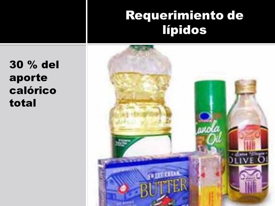 Requerimiento de lípidos