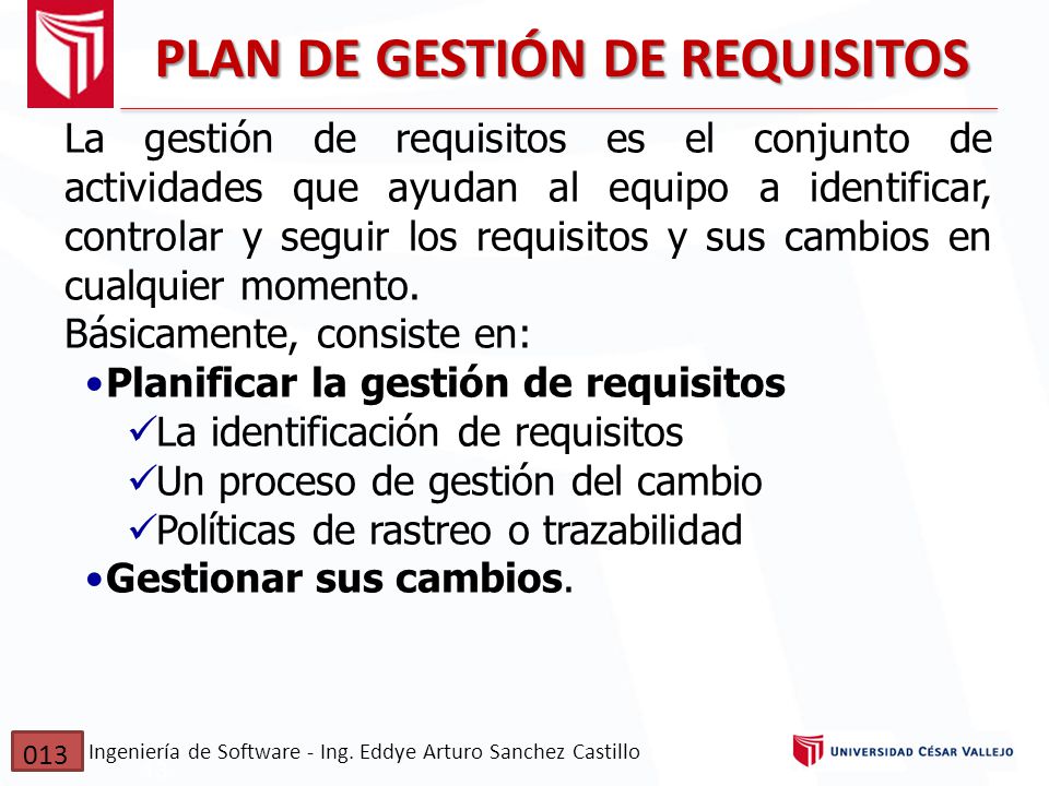 PLAN DE GESTIÓN DE REQUISITOS