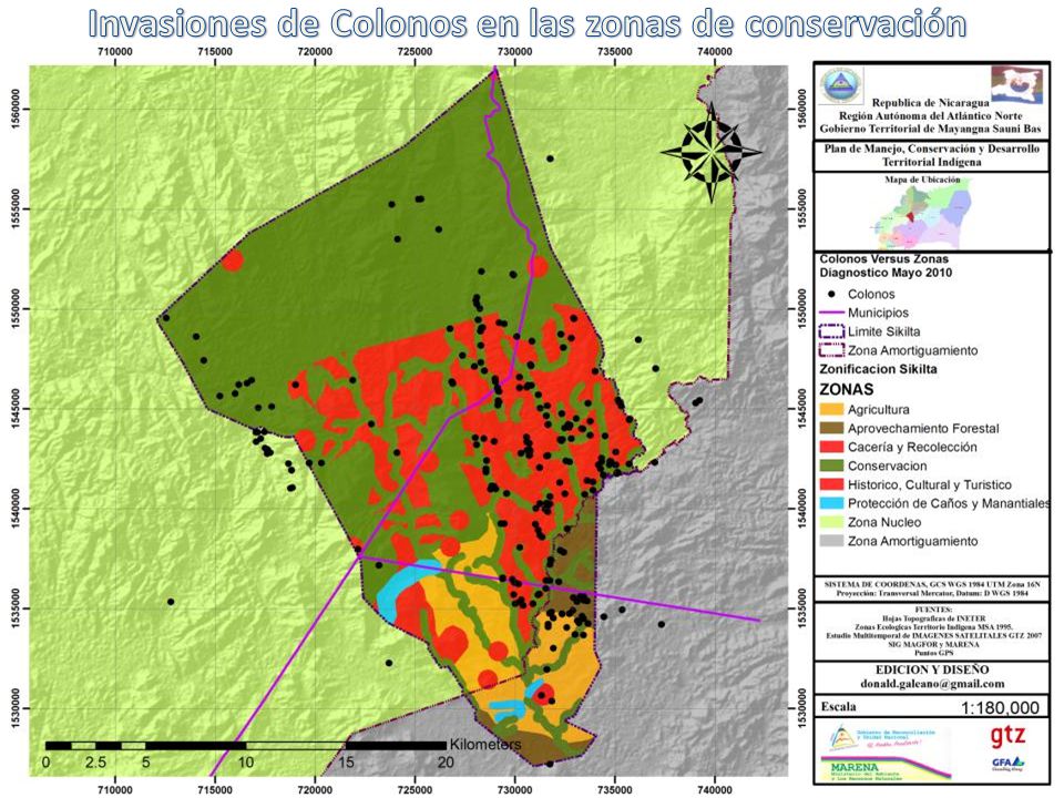 Invasiones de Colonos en las zonas de conservación