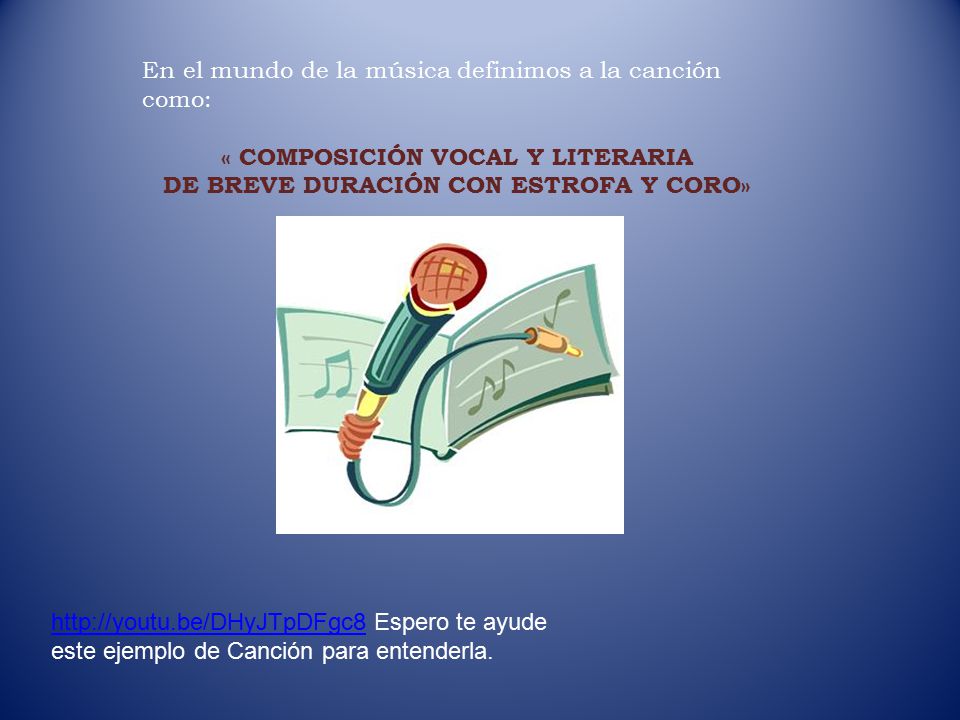« COMPOSICIÓN VOCAL Y LITERARIA DE BREVE DURACIÓN CON ESTROFA Y CORO»