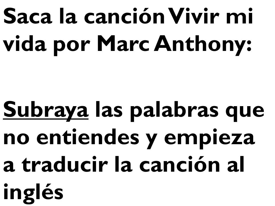 Saca la canción Vivir mi vida por Marc Anthony: