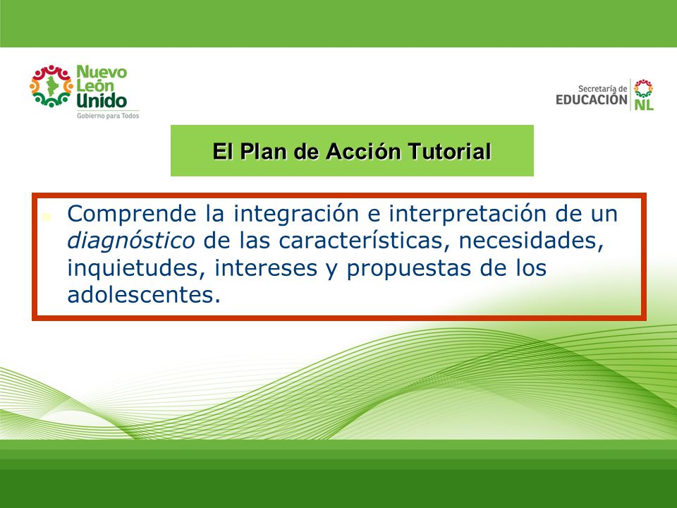El Plan de Acción Tutorial
