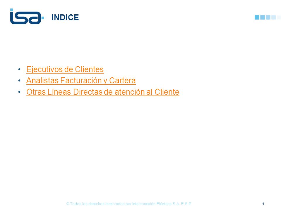 Ejecutivos de Clientes Analistas Facturación y Cartera