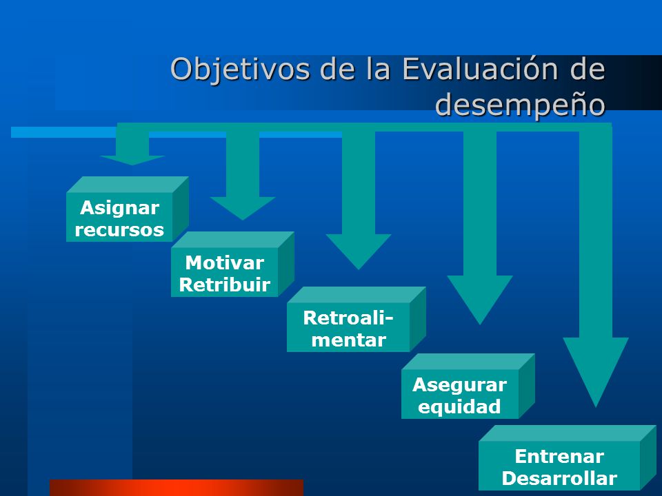 Objetivos de la Evaluación de desempeño