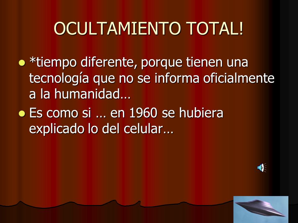 OCULTAMIENTO TOTAL! *tiempo diferente, porque tienen una tecnología que no se informa oficialmente a la humanidad…