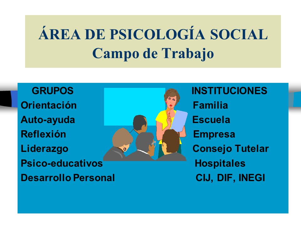 Derrotado bicapa Positivo donde trabaja un psicologo social neutral Promesa  Piñón