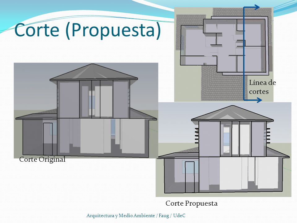 Corte (Propuesta) Línea de cortes Corte Original Corte Propuesta