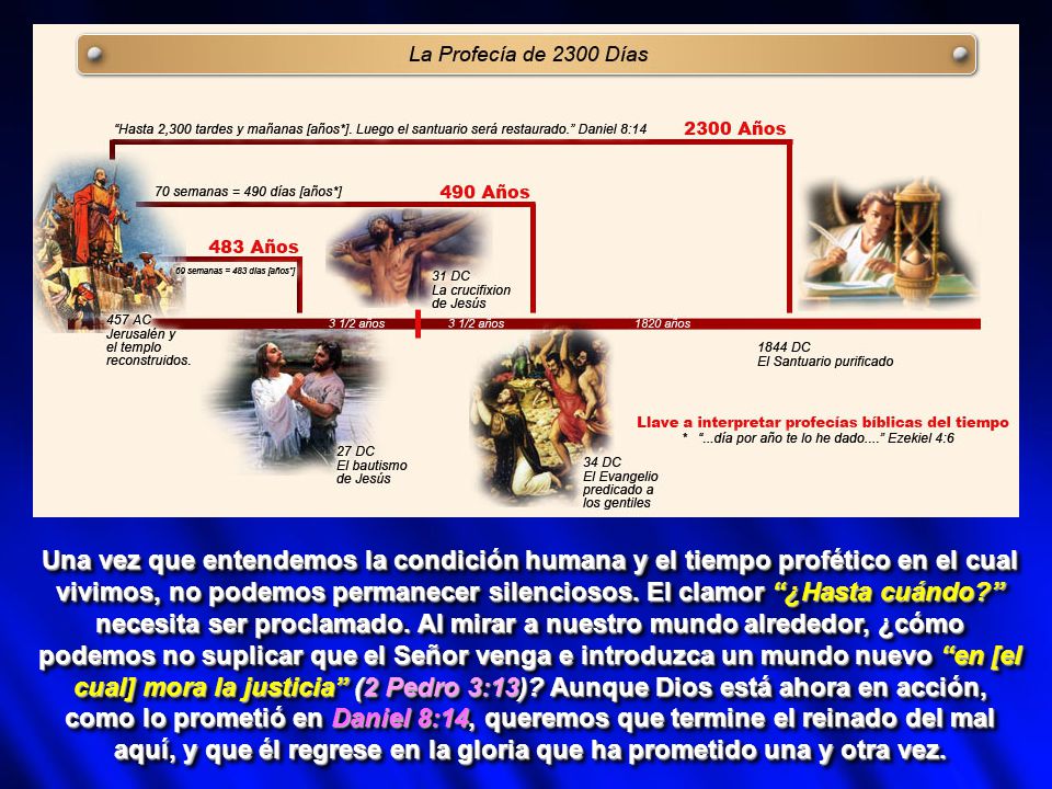 Una vez que entendemos la condición humana y el tiempo profético en el cual vivimos, no podemos permanecer silenciosos.