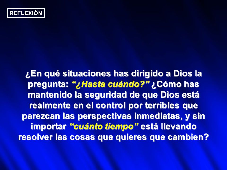 REFLEXIÓN
