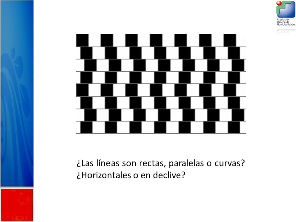¿Las líneas son rectas, paralelas o curvas ¿Horizontales o en declive