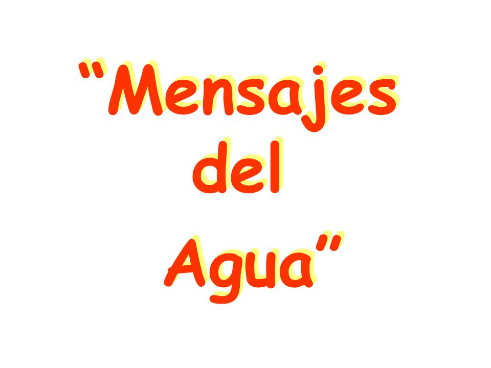 Mensajes del Agua