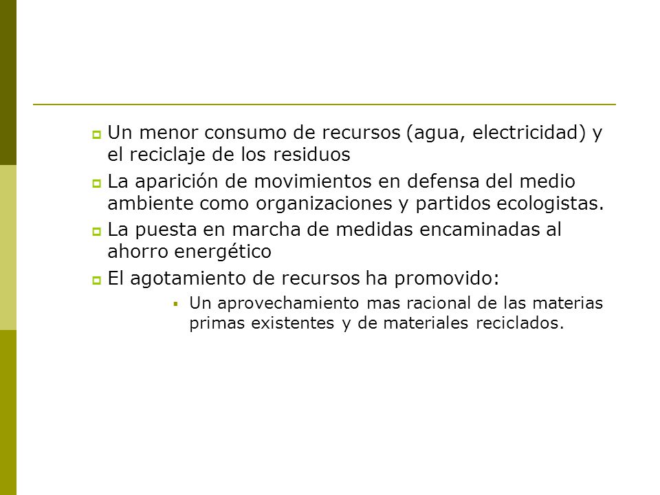 La puesta en marcha de medidas encaminadas al ahorro energético