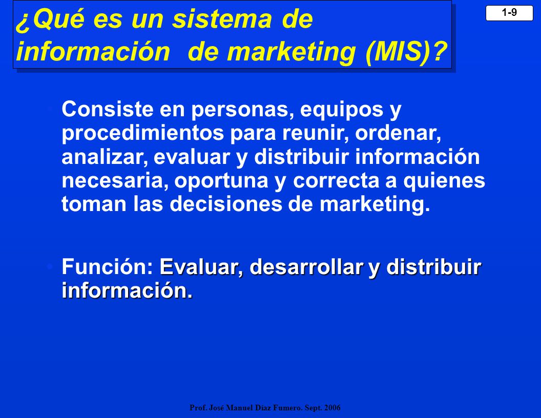 ¿Qué es un sistema de información de marketing (MIS)