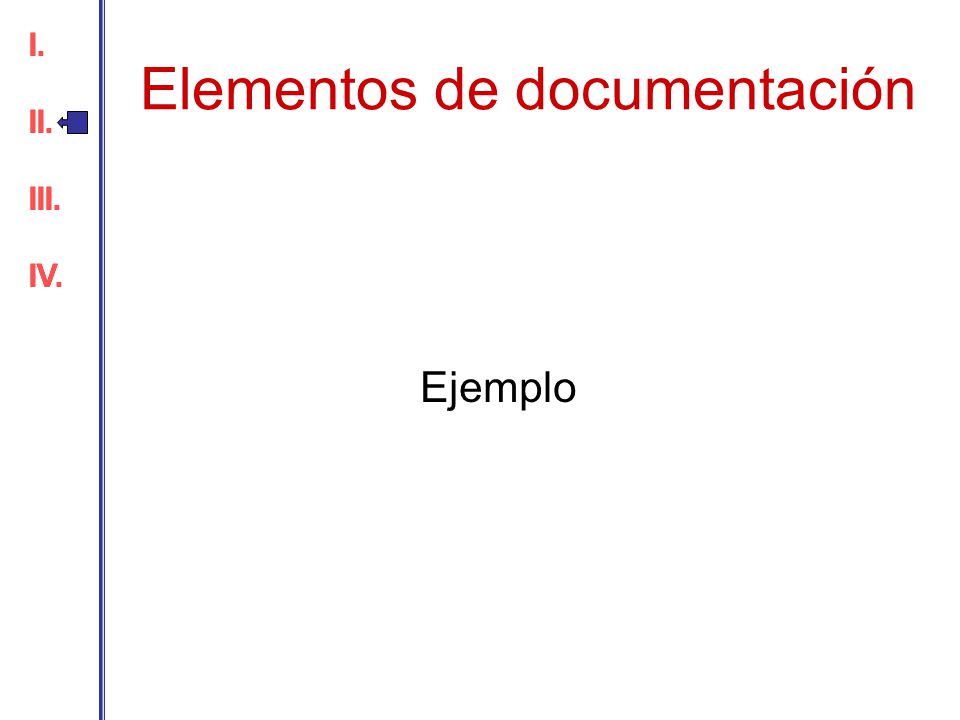 Elementos de documentación