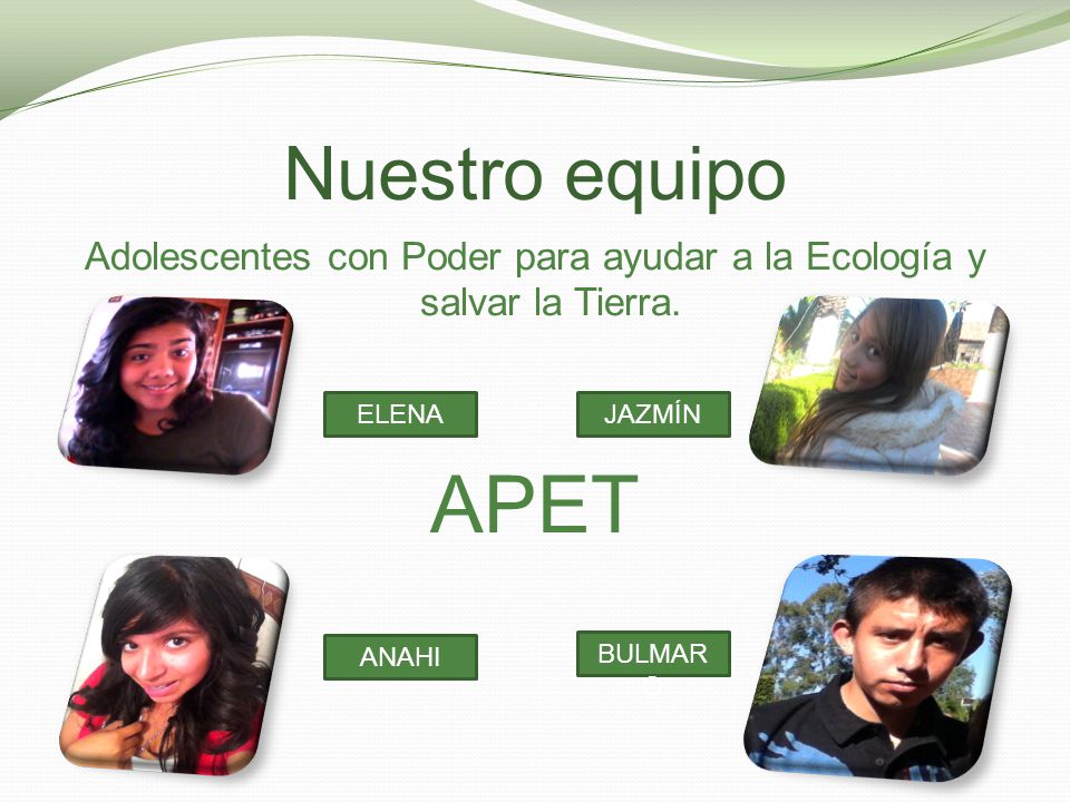 Adolescentes con Poder para ayudar a la Ecología y salvar la Tierra.
