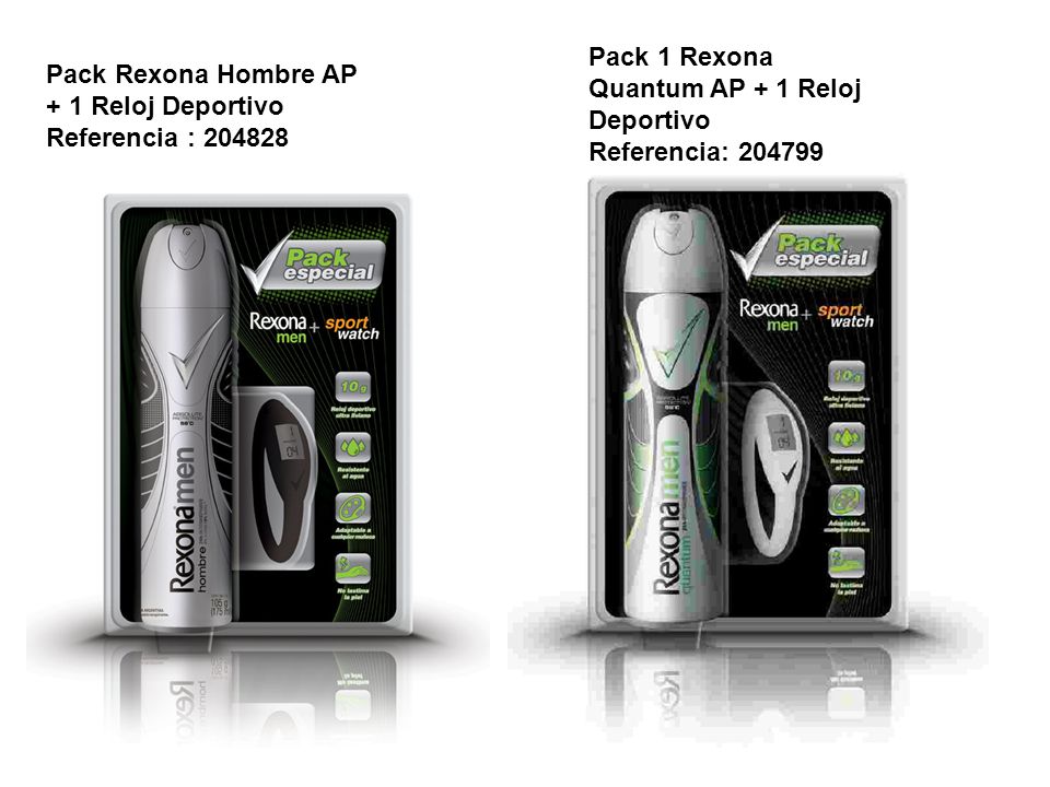 Pack 1 Rexona Quantum AP + 1 Reloj Deportivo