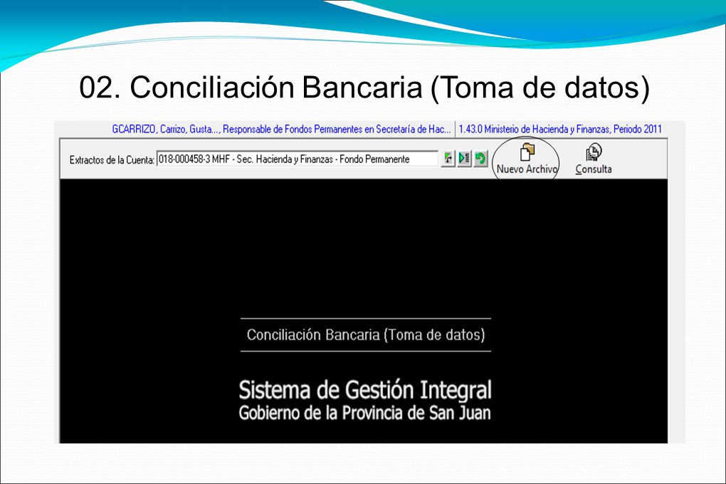 02. Conciliación Bancaria (Toma de datos)