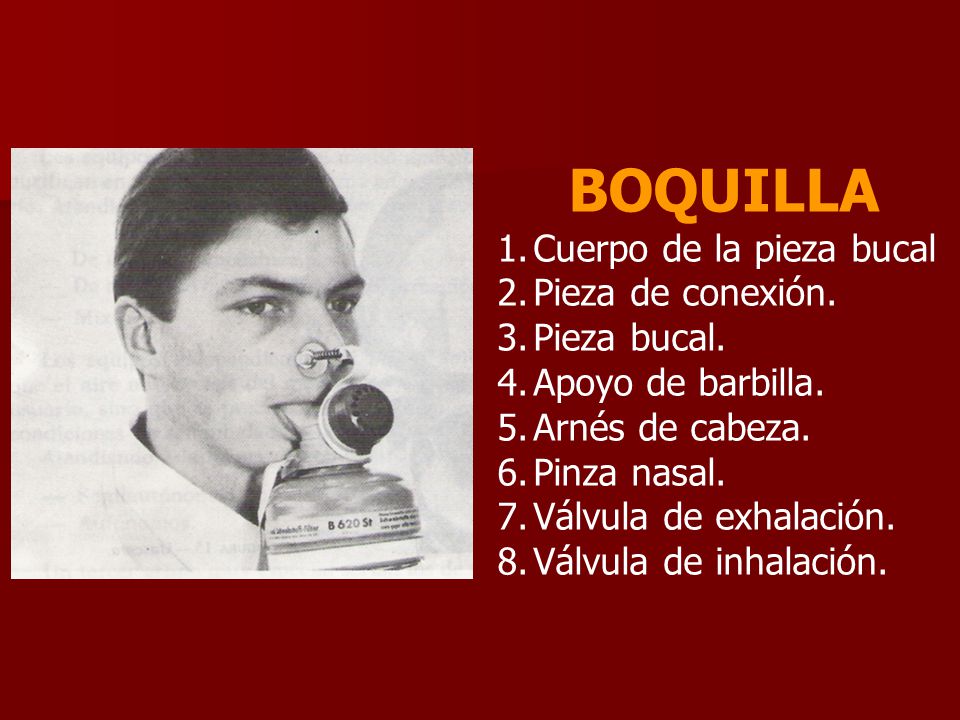 BOQUILLA Cuerpo de la pieza bucal Pieza de conexión. Pieza bucal.