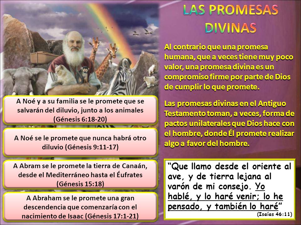 A Noé se le promete que nunca habrá otro diluvio (Génesis 9:11-17)