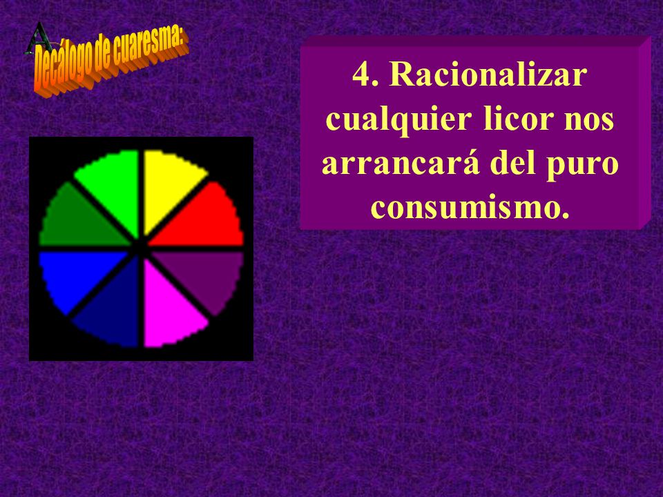 4. Racionalizar cualquier licor nos arrancará del puro consumismo.