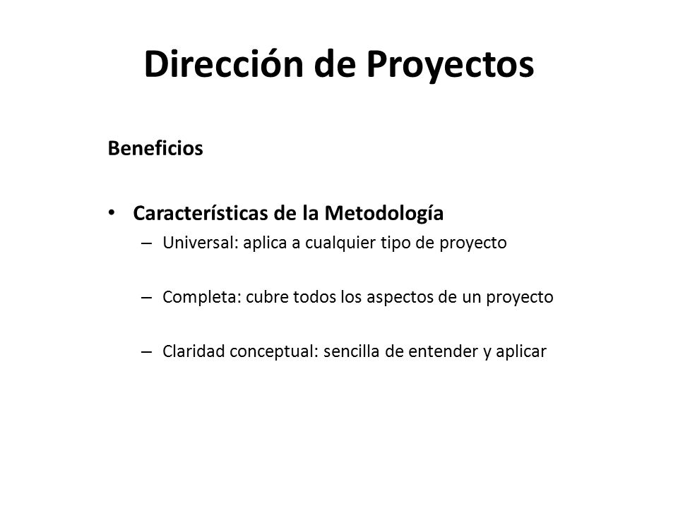 Dirección de Proyectos