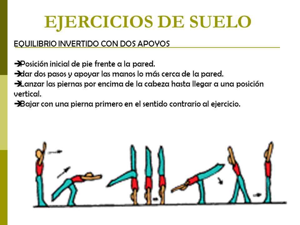EJERCICIOS DE SUELO EQUILIBRIO INVERTIDO CON DOS APOYOS
