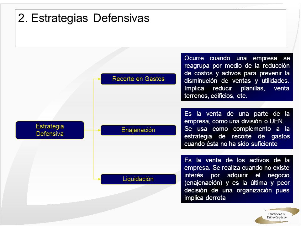 2. Estrategias Defensivas