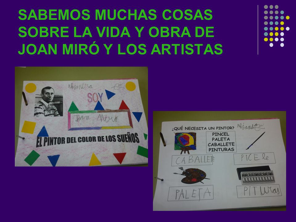 SABEMOS MUCHAS COSAS SOBRE LA VIDA Y OBRA DE JOAN MIRÓ Y LOS ARTISTAS