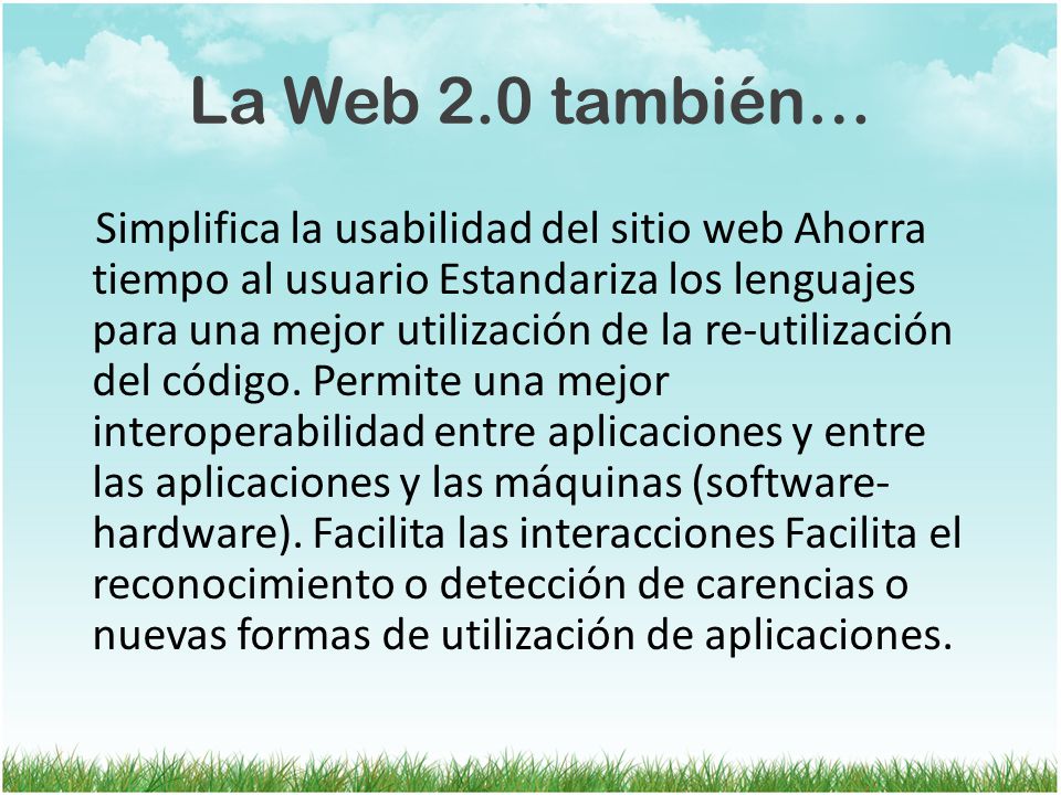 La Web 2.0 también…