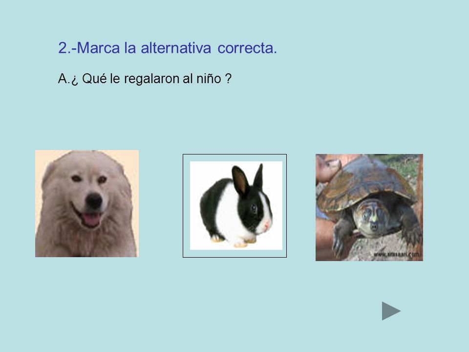 2.-Marca la alternativa correcta.