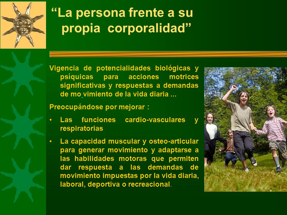 La persona frente a su propia corporalidad