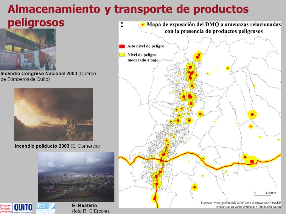 Almacenamiento y transporte de productos peligrosos